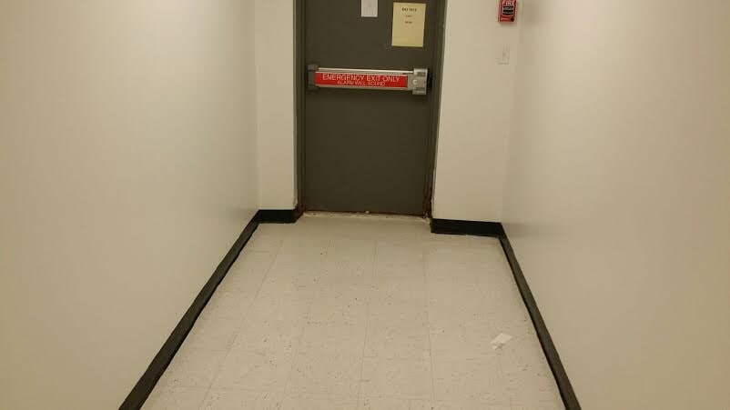 Hallway in a commercial building in Farmington, MI from Roman Floors & Remodeling